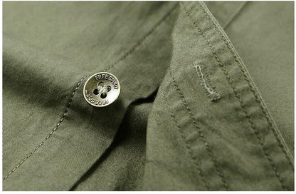 Men's Casual Short Sleeve Work Shirt