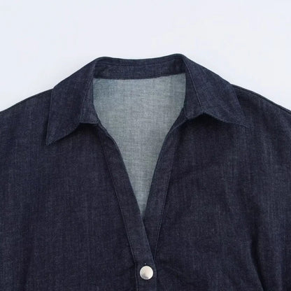 Slim Fit Blue Jeans Dress for Women