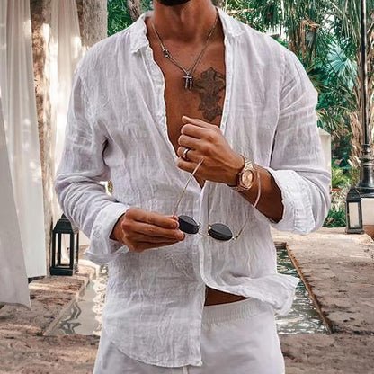 Casual Summer Mens Cotton Shirts