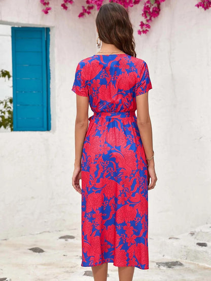 Ladies' Pretty Floral Sleeveless Midi Dress