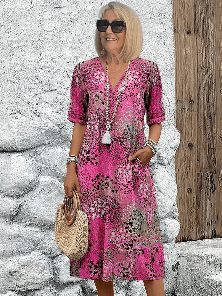 Vibrant Colorful Women's Summer Dress