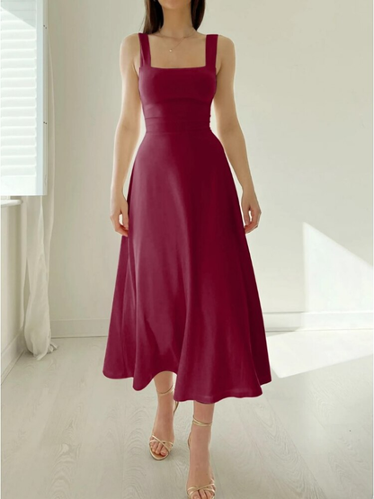 Classic Fit Sleeveless A-Line Dress