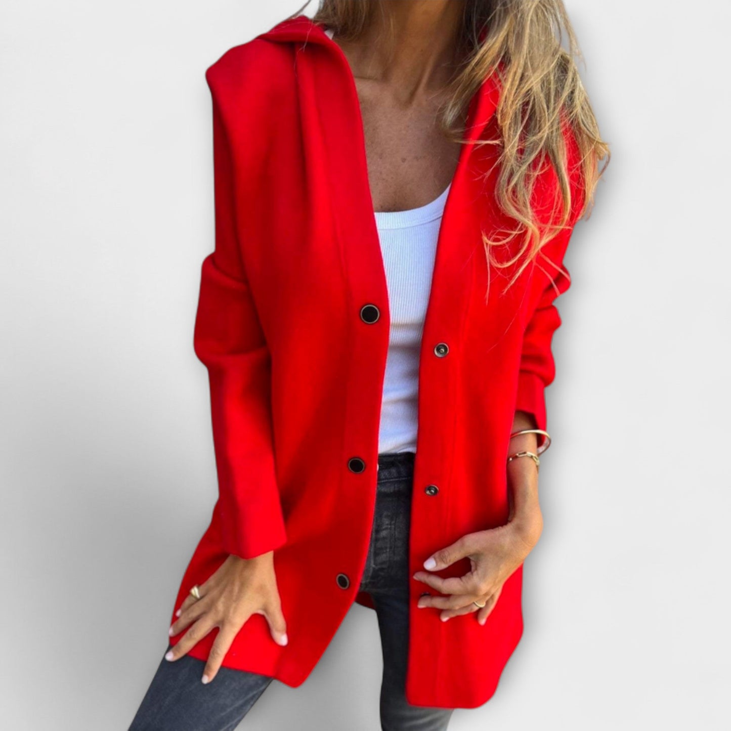 Classic Fit Ladies Hooded Coat