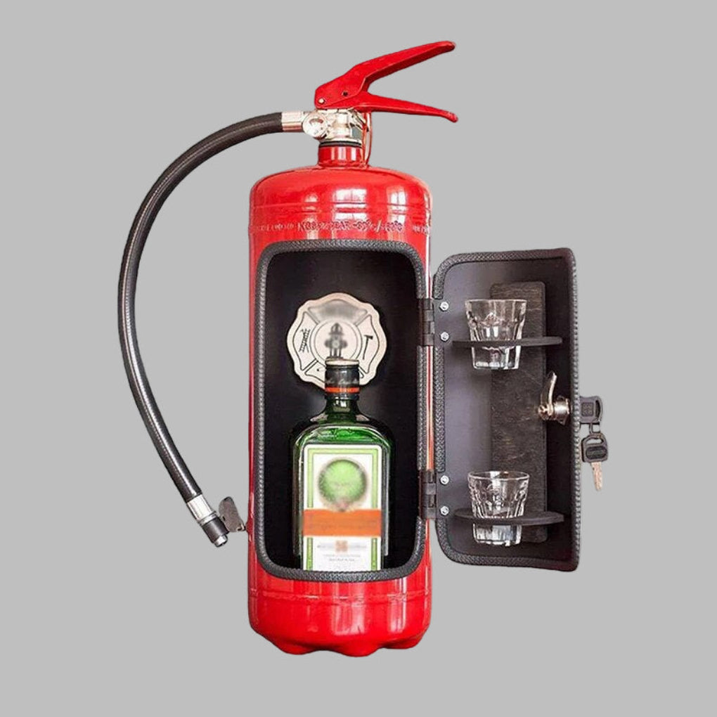 Hidden Drink Cooler in Fire Extinguisher Shape - Olytrend