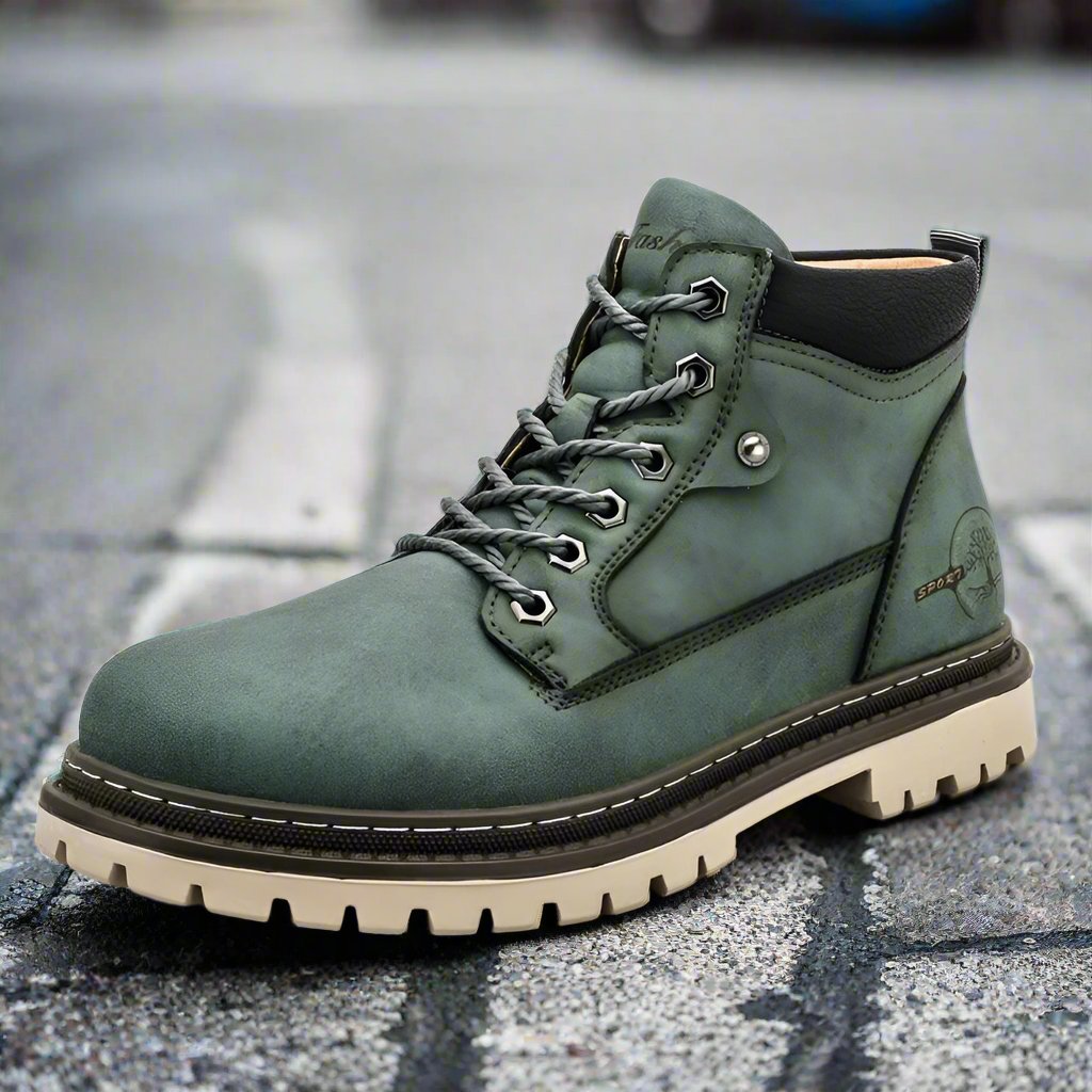 Tough Waterproof Leather Boots for Men