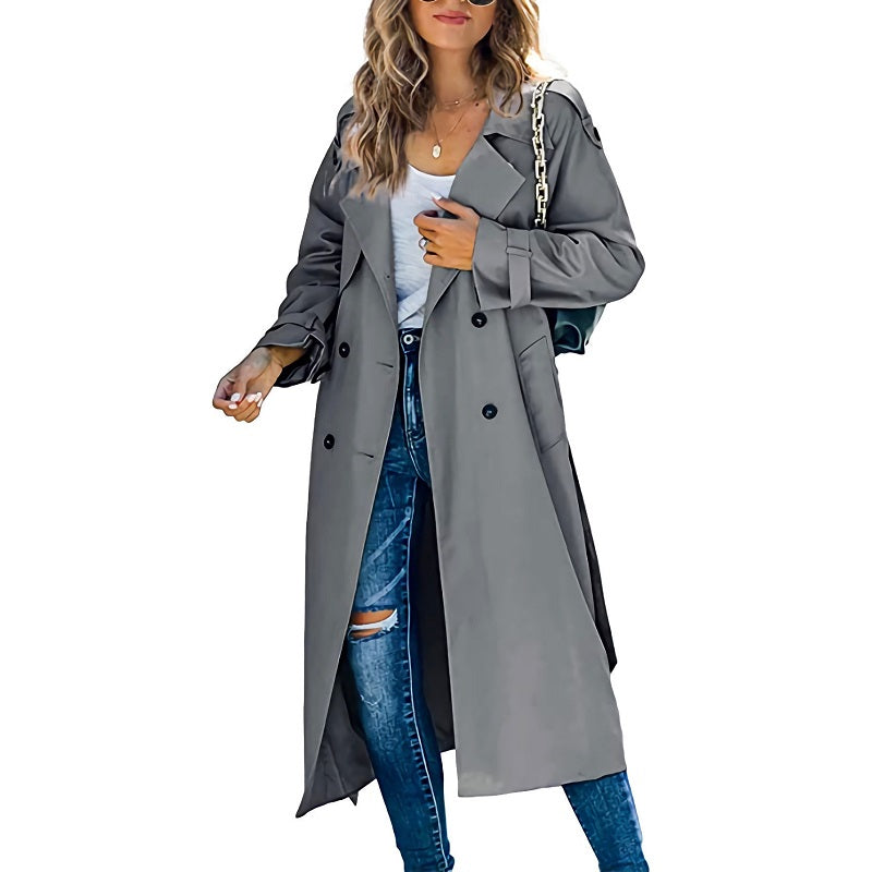 Classic Waterproof Women's Trench Coat - Olytrend
