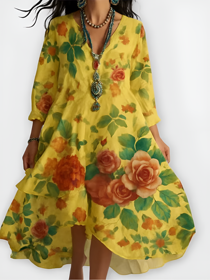 Beautiful Retro Long Summer Dress
