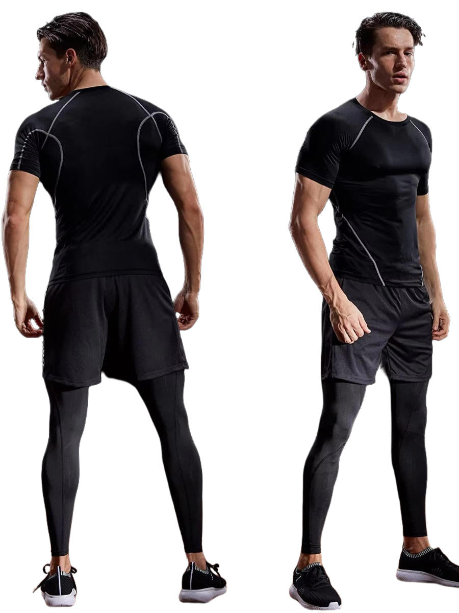Slim Fit Athletic Short Sleeve Top - Pexav
