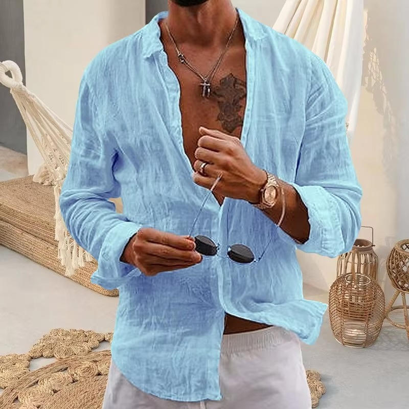 Casual Summer Mens Cotton Shirts