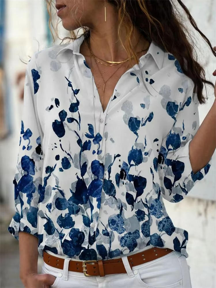 Ladies Short Sleeve Floral Tops