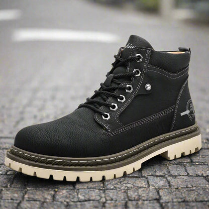 Tough Waterproof Leather Boots for Men