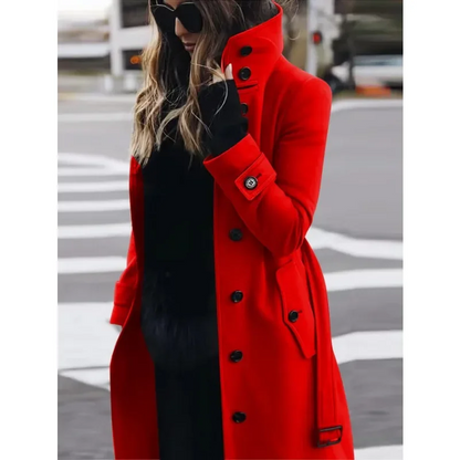 Classic Fit Women's Wool Winter Coat