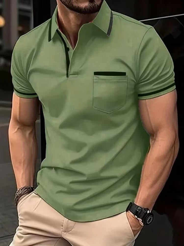 Casual Men's Polo Shirt With Pocket