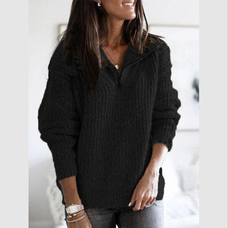 Soft Crew Neck Wool Sweater for Women - Nocini