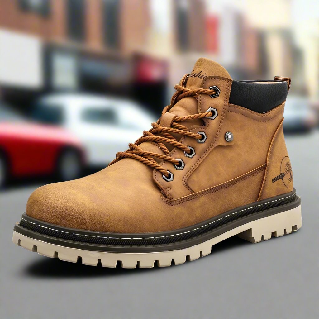 Tough Waterproof Leather Boots for Men
