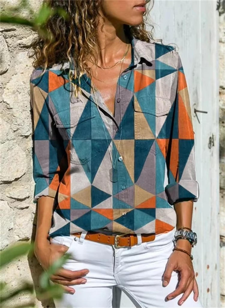 Ladies Short Sleeve Floral Tops - Pexav