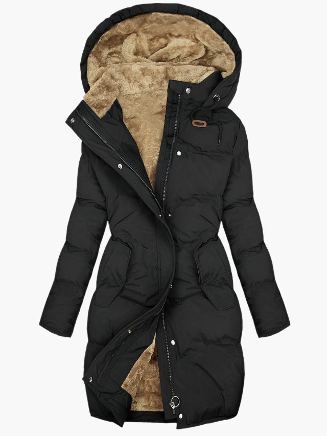 Warm Fuzzy Puffer Parka Coat