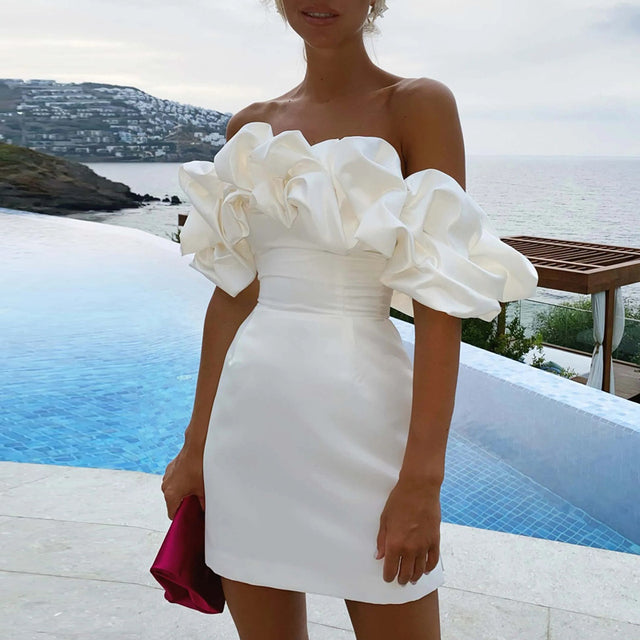 Chic Off Shoulder Women's Dress - Pexav