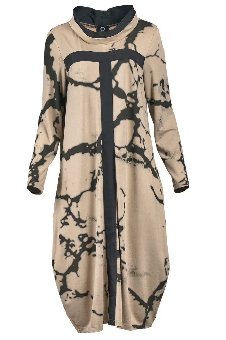 Vintage Floral Long Sleeve Women's Dress - Pexav