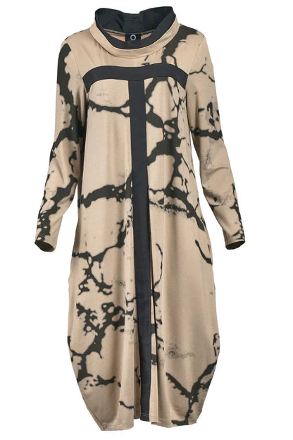 Vintage Floral Long Sleeve Women's Dress - Pexav