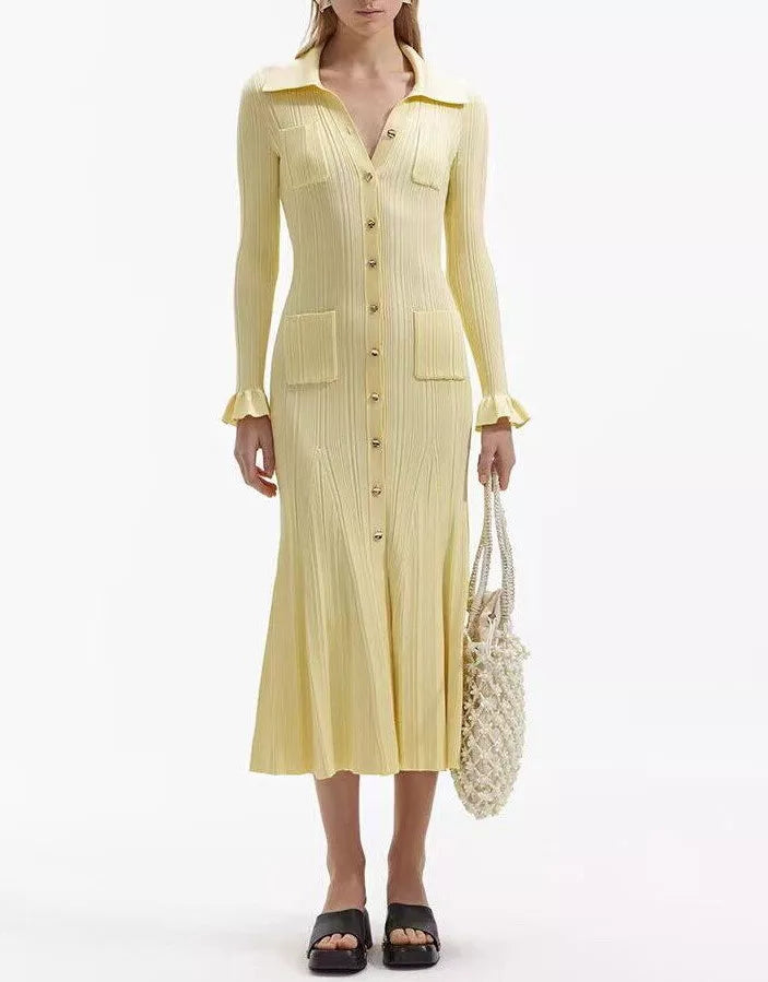 Women's Long Sleeve Maxi Dress - Nocini