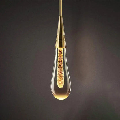 Drop-shaped Wall Lamp with Warm Glow - Solena-Gold-The Livary