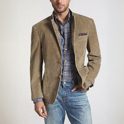 Casper | Men's Relaxed Fit Cotton Blazer - Nocini