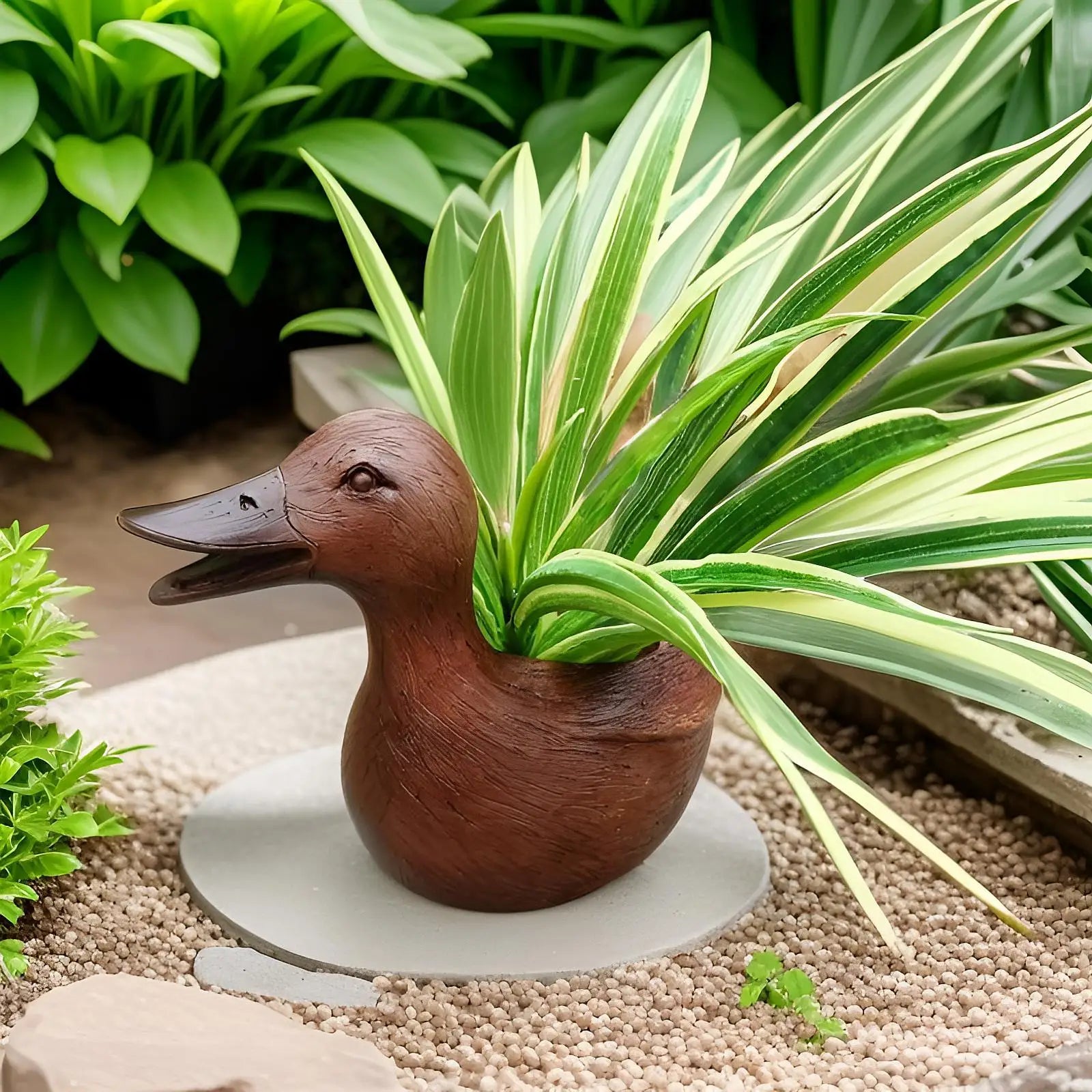 Cute Duck-Shaped Garden Planter - Pexav
