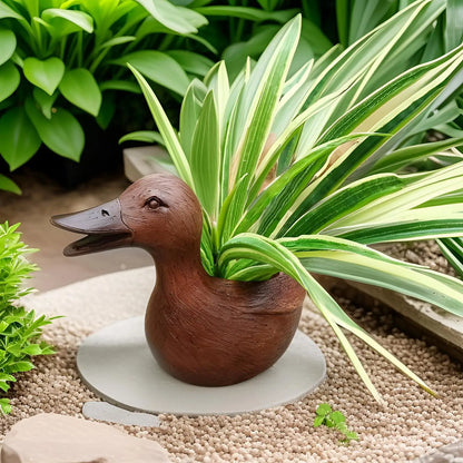 Cute Duck-Shaped Garden Planter - Pexav