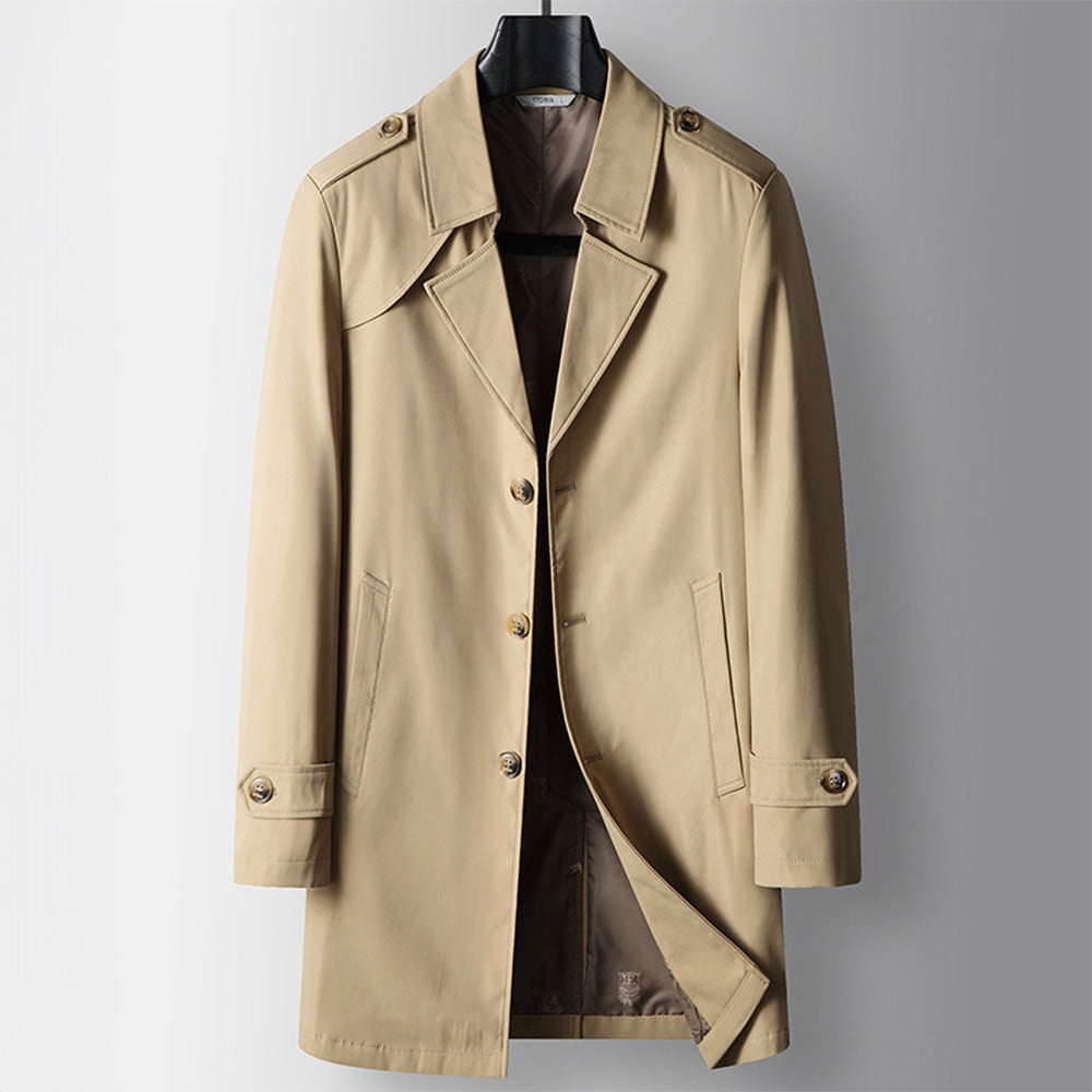 Classic Fit Waterproof Trench Coat - Nocini