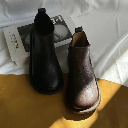 Easy Slip-On Ankle Boots - Classic Comfortable Style