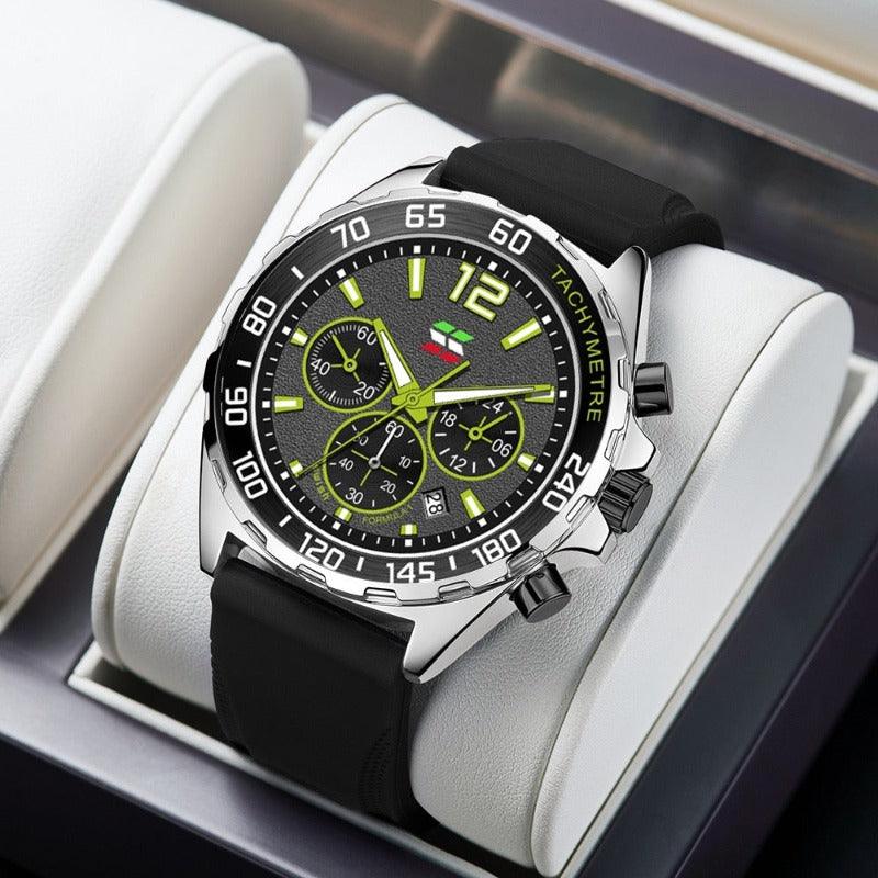 Dynamic Watch for Every Occasion - Eleganzio-Black - Orange-Nora Luxe