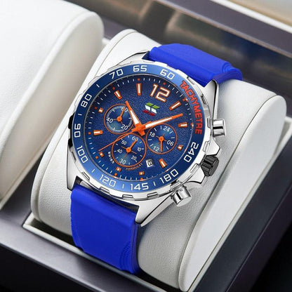 Dynamic Watch for Every Occasion - Eleganzio-Silver - Blue-Nora Luxe