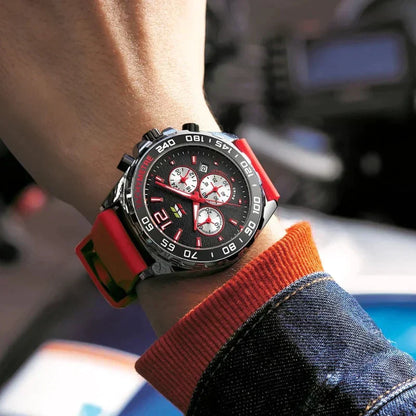 Dynamic Watch for Every Occasion - Eleganzio-Silver - Orange-Nora Luxe