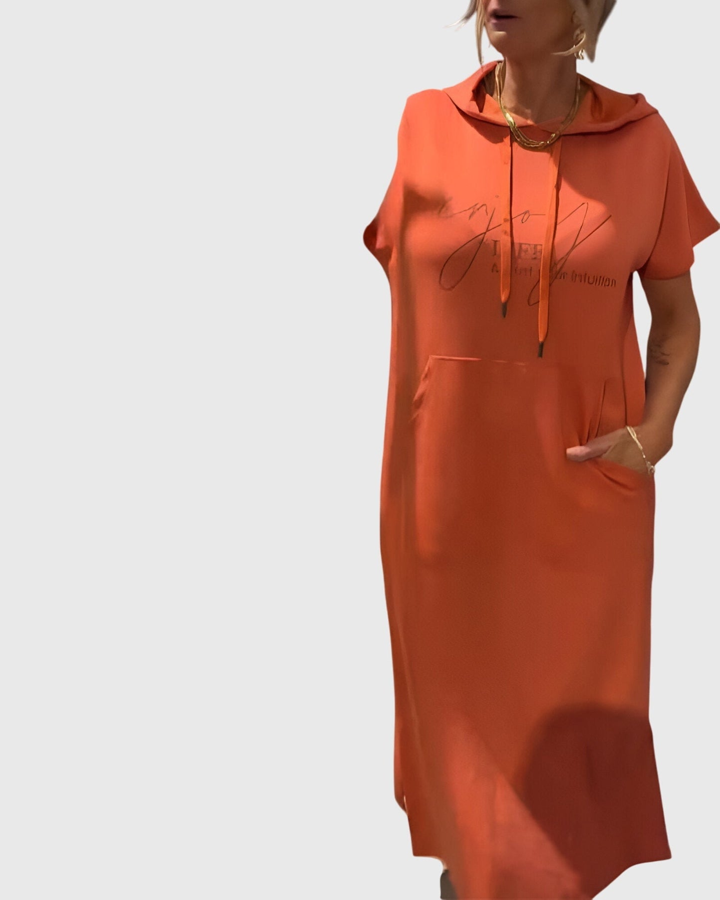 Relaxed Fit Hooded Dress
