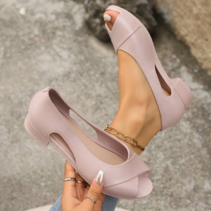 Ladies Classic Buckle Toe Sandals - Olytrend