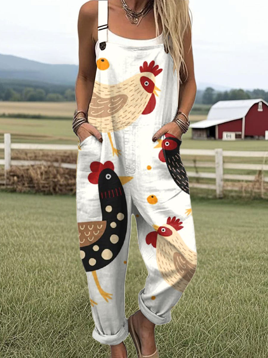 Vibrant Floral Women's Jumpsuit with Fun Pattern - Nocini