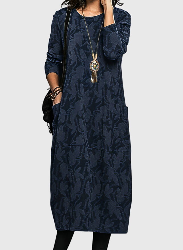 Elegant Casual Round Neck Dress for Women