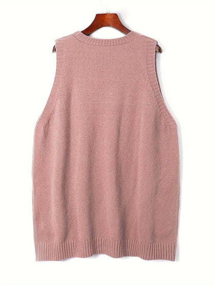 Relaxed Fit Open Front Vest