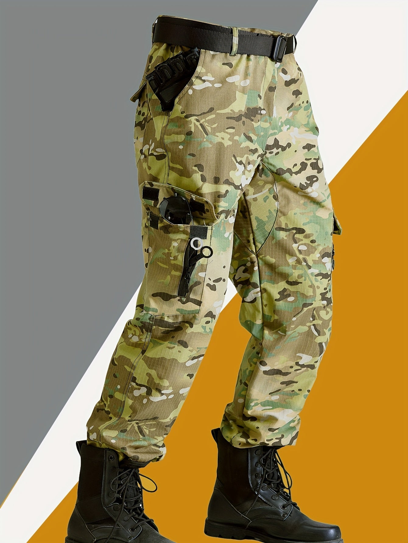 Practical Cargo Camo Work Pants