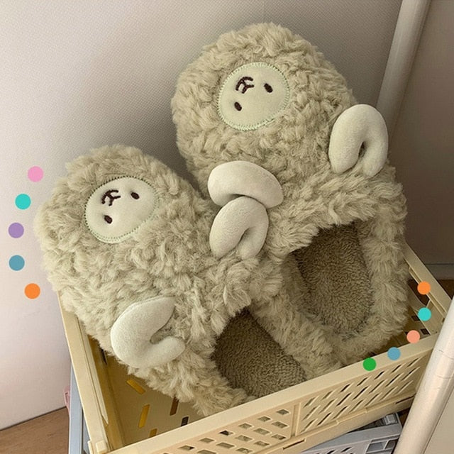 Cozy Women's Holiday Fuzzy Slippers