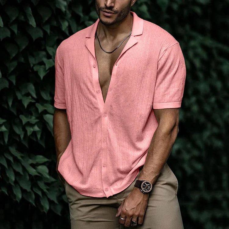 Casual Men's Summer Short Sleeve Shirt