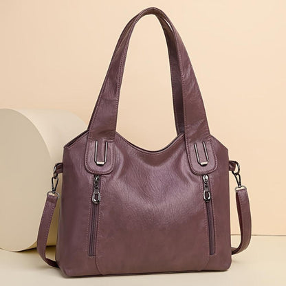 Elegant Vegan Tote Bag | Casual Chic Shoulder Purse