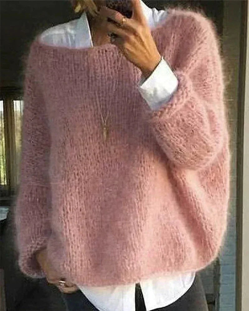 Cozy Cable Knit Pullover Sweater - Olytrend