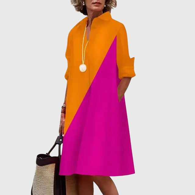 Elegant Fit and Flare Pocket Dress