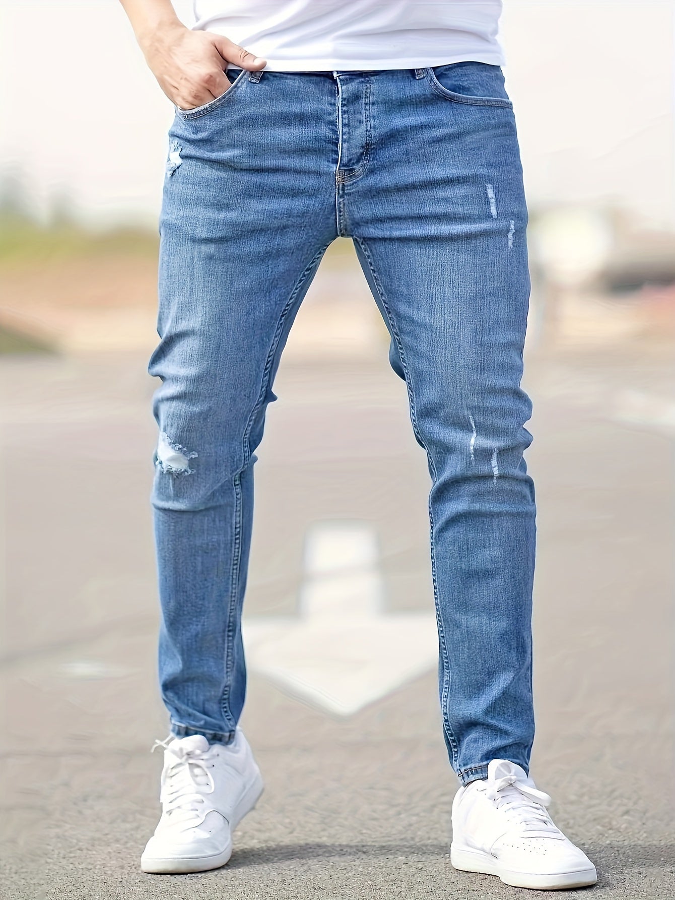 Men's Comfortable Skinny Jeans - Nocini