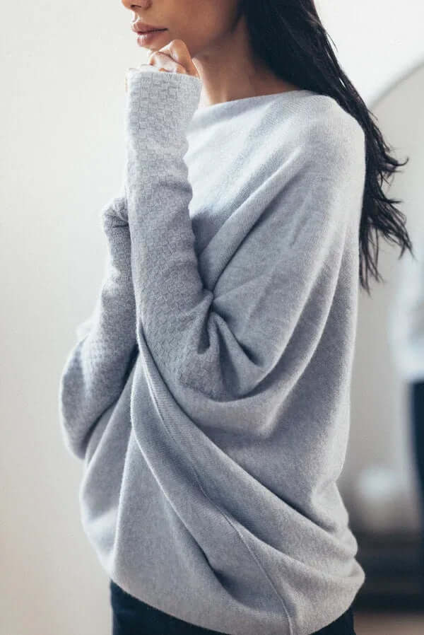 Women's Oversized Off Centre Sweater - Nocini