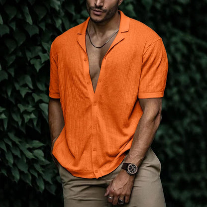 Casual Men's Summer Short Sleeve Shirt