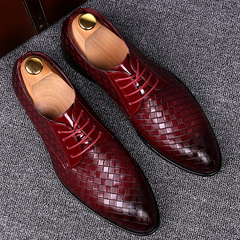 Classic Brown Leather Tie Shoes