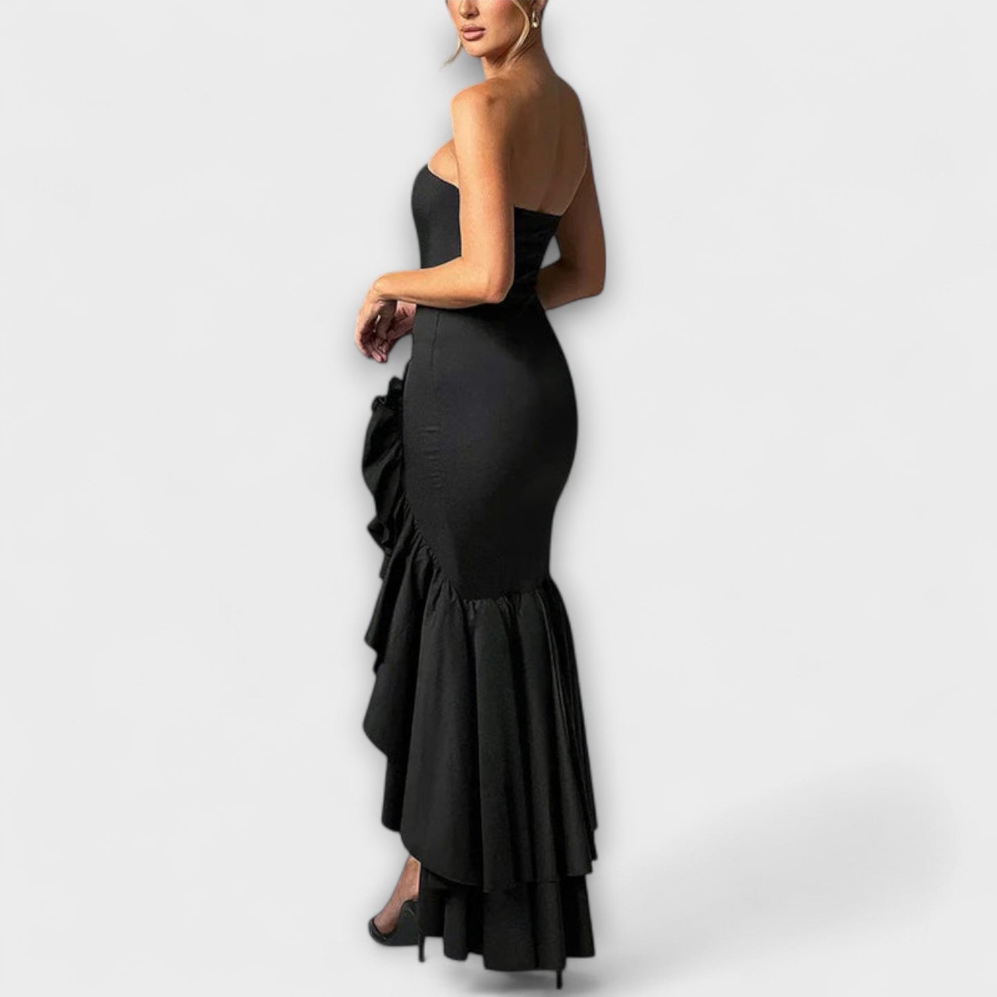 Elegant Sleeved Maxi Dress for Formal Occasions